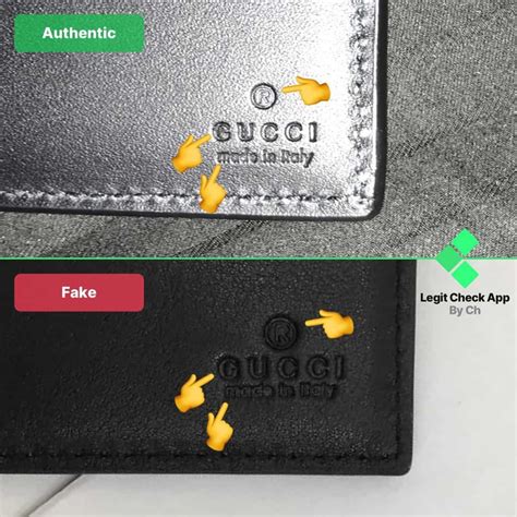 gucci mens wallet fake|how to authenticate gucci wallet.